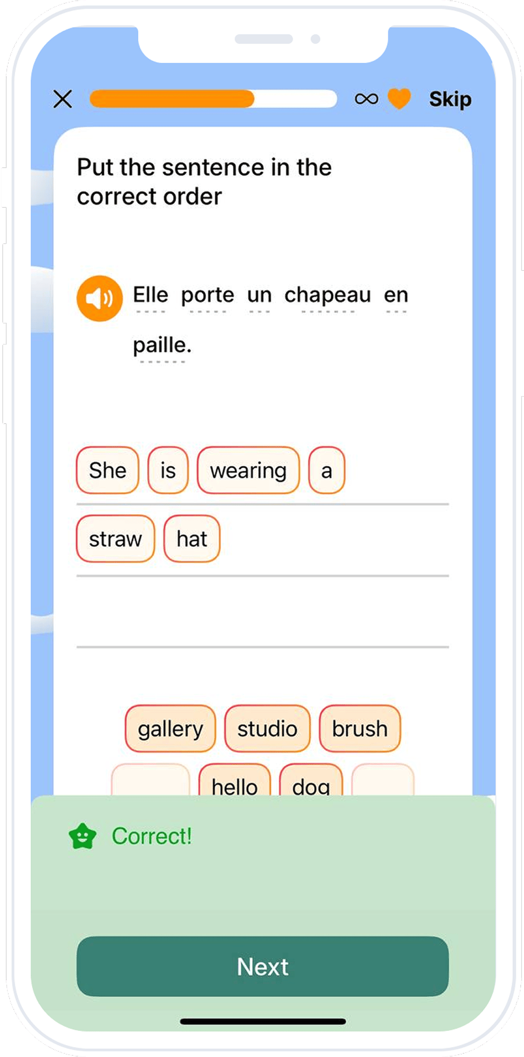 Mecánicas de aprendizaje de idiomas
